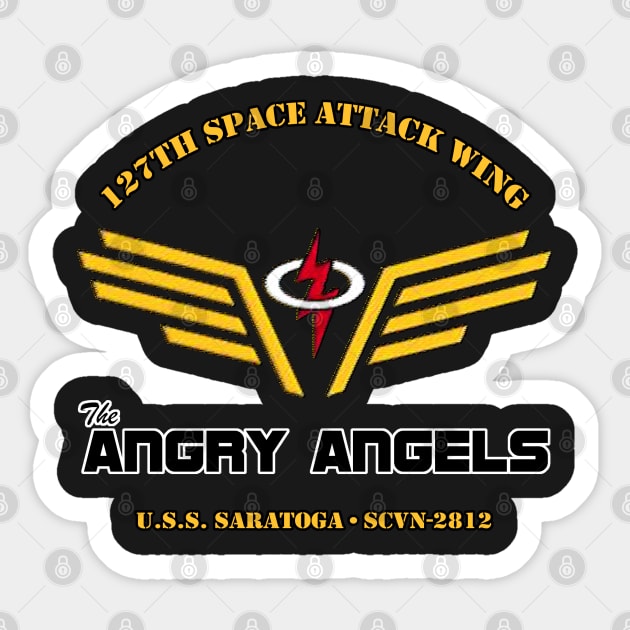 SAAB Angry Angels Sticker by PopCultureShirts